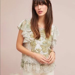 Anthropologie Size Small Embroidered Top NWT